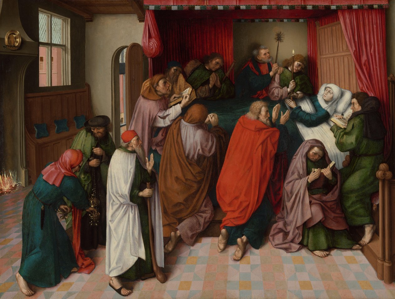 Neitsyen kuolema Maryn kuolinsänky tekijältä Master of the Amsterdam Death of