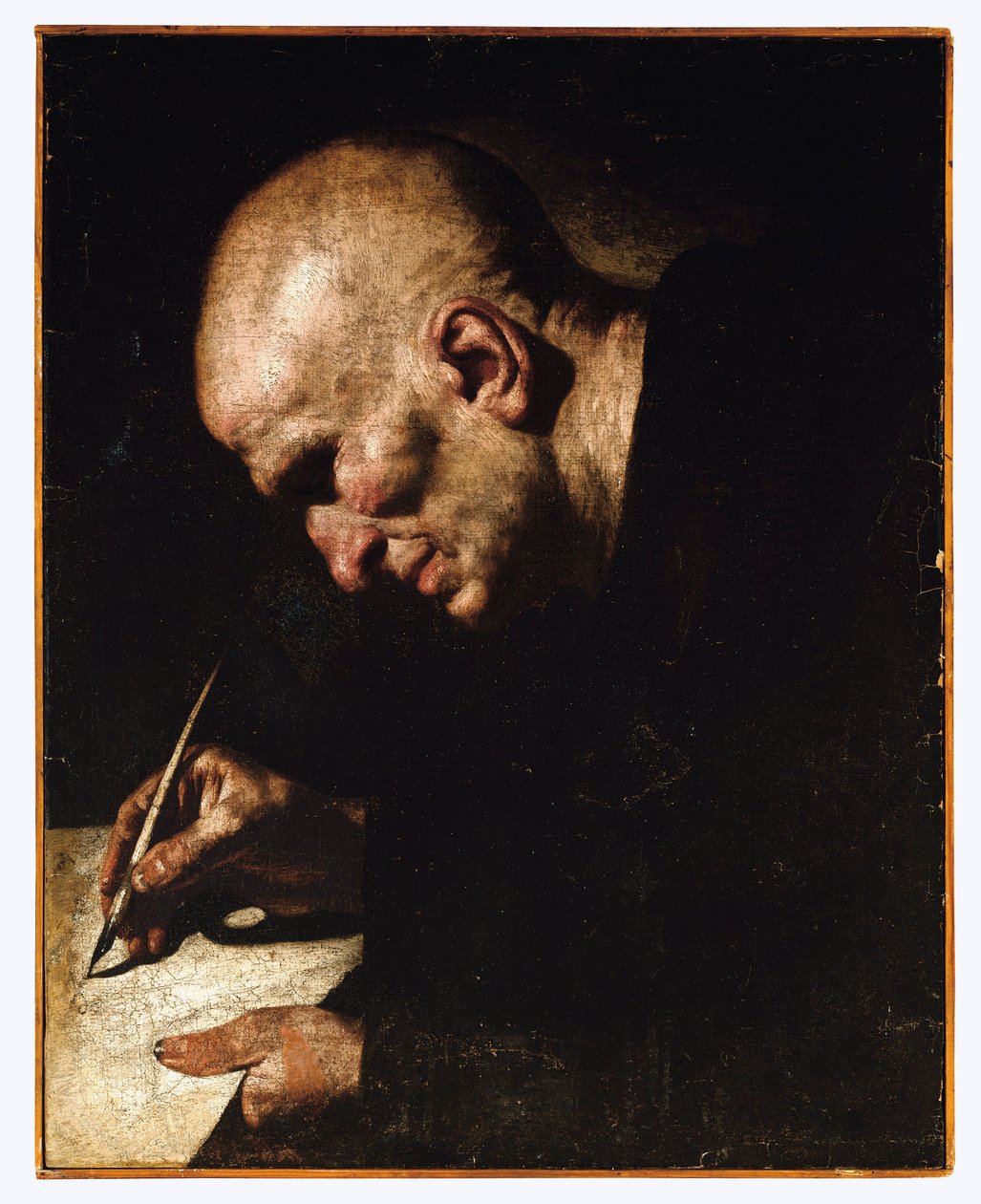 Munkki kirjuri tekijältä Master of the Annunciation to the Shepherds