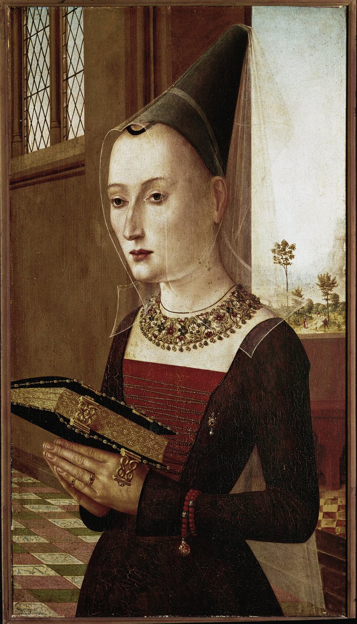 Maria Boncianin muotokuva (öljy puulle tekijältä Master of the Baroncelli Portraits