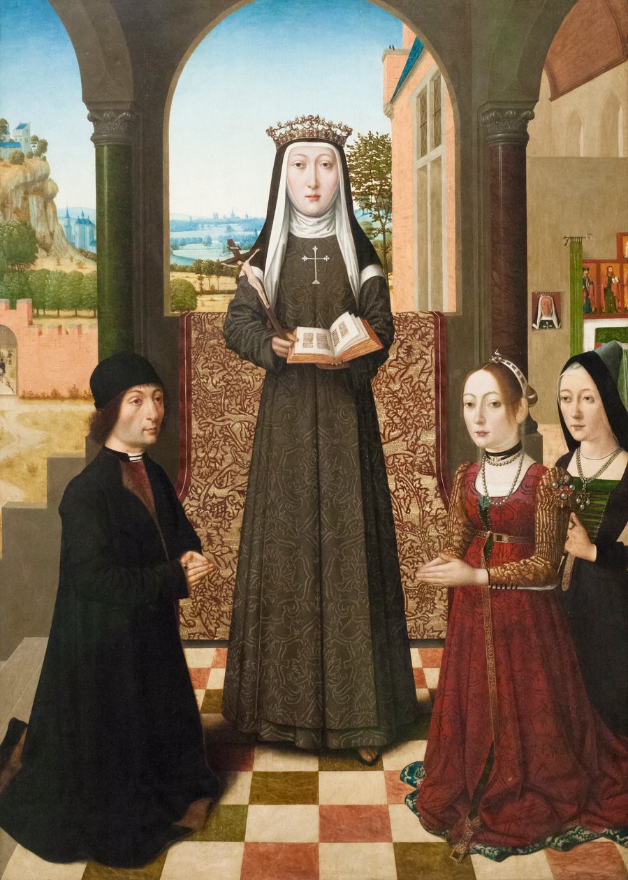Pyhä Katariina Bolognalainen, noin 1510 tekijältä Master of the Baroncelli Portraits