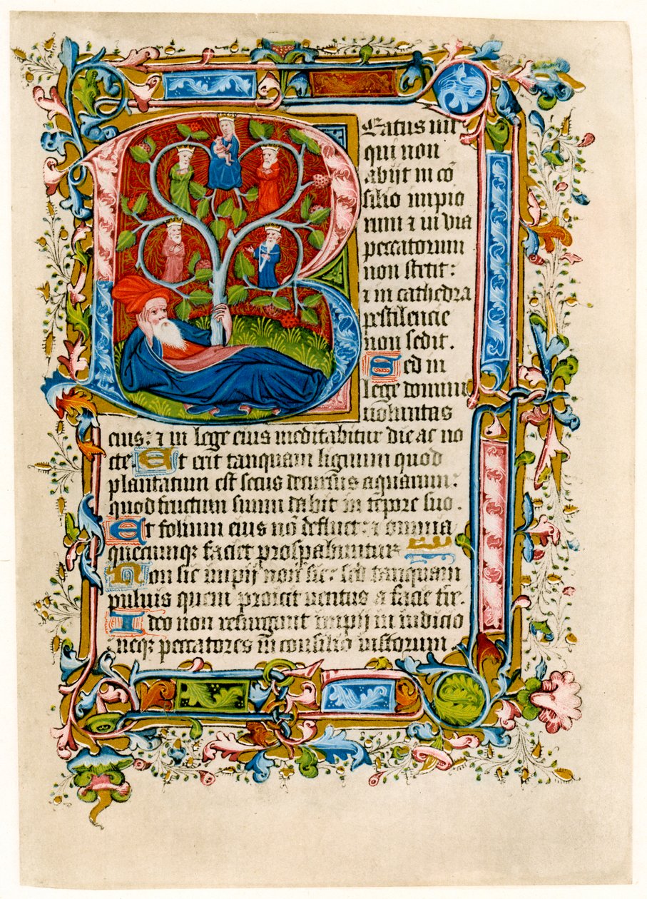 Jessen puu, 1400-luvun alku. tekijältä Master of the Beaufort Saints