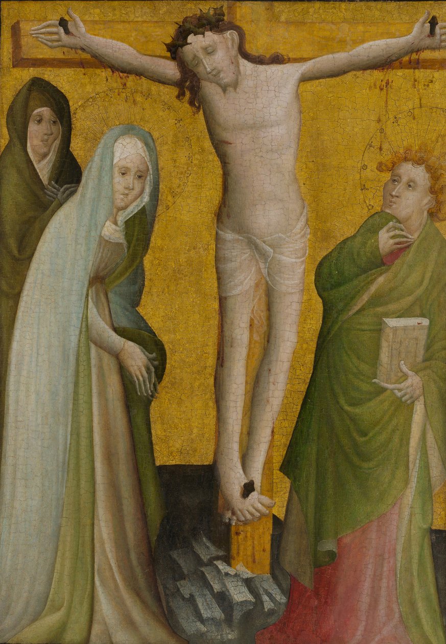 Ristiinnaulitseminen, n. 1400. tekijältä Master of the Berswordt Altar