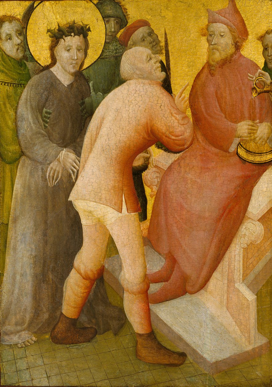 Kristus Pilatuksen edessä, 1400-luku tekijältä Master of the Bielefeld Altar