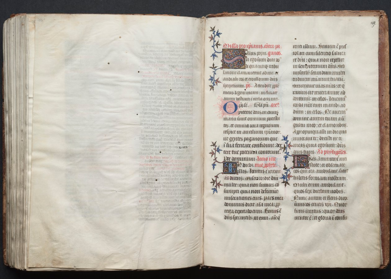 Gothan messali: Fol. 159r, Teksti, c. 1375. tekijältä Master of the Boqueteaux