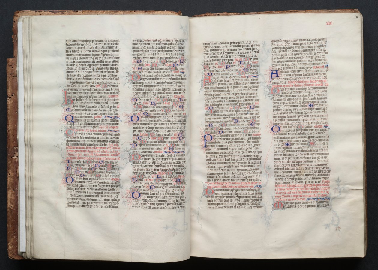 Gothan messali: Fol. 24r, Teksti, c. 1375. tekijältä Master of the Boqueteaux