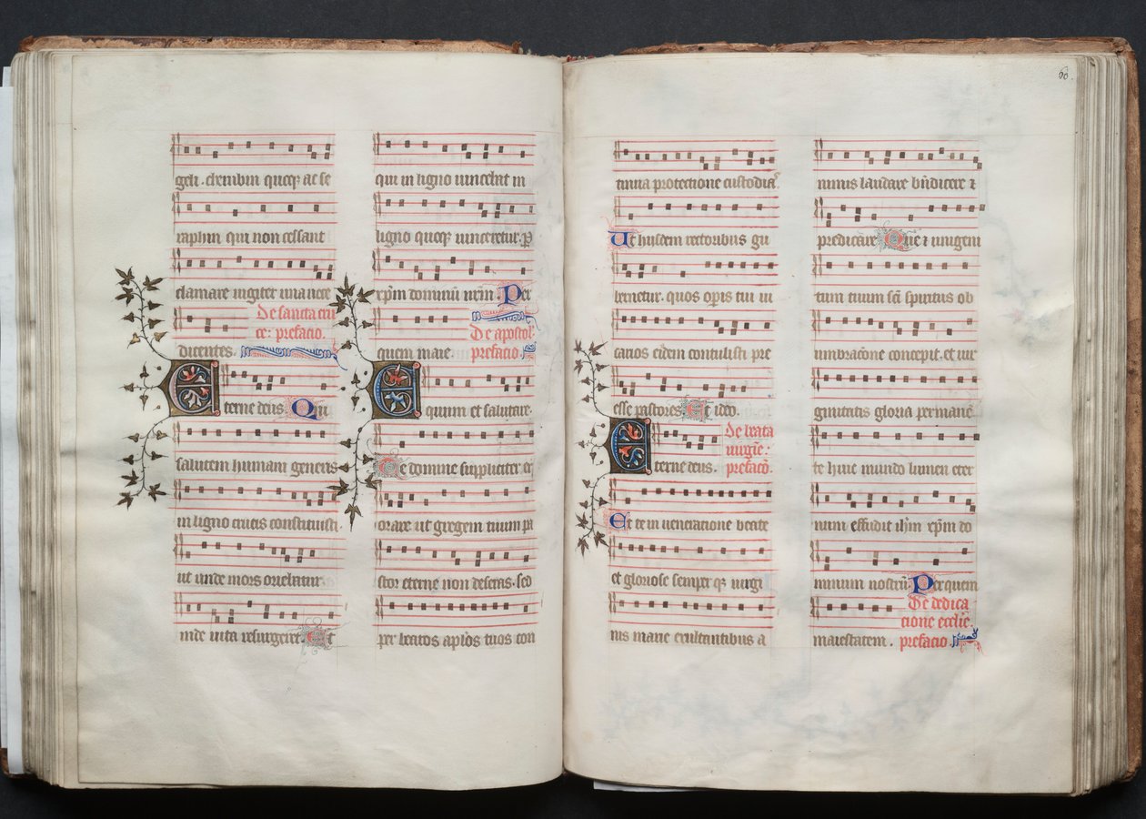 Gothan messali: Fol. 60r, Teksti, c. 1375. tekijältä Master of the Boqueteaux