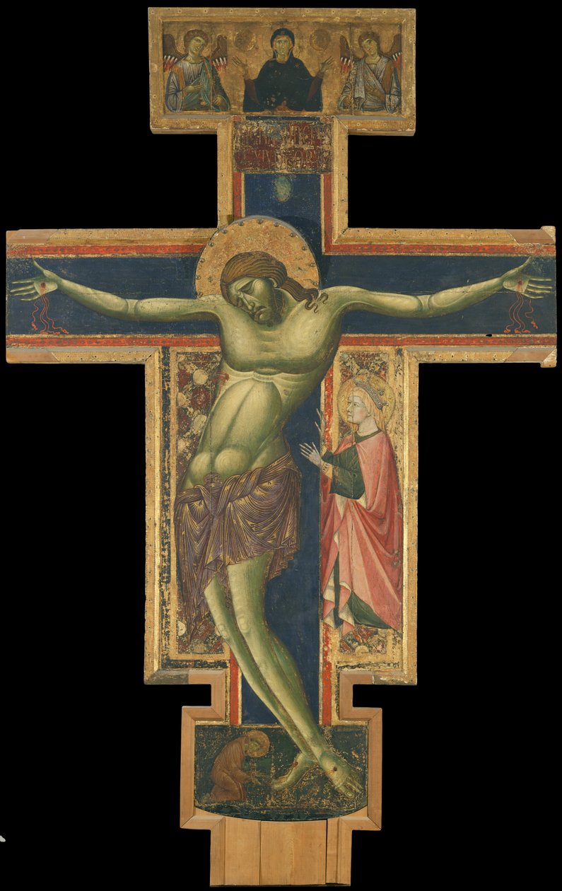 Krusifiksi tekijältä Master of the Borgo Crucifix