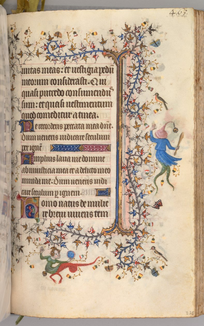 Kaarle Aatelisen, Navarran kuninkaan tunnit 1361-1425: fol. 226r, Teksti, c. 1405. tekijältä Master of the Brussels Initials and Associates