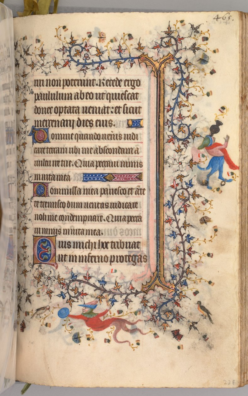 Kaarle Aatelisen, Navarran kuninkaan tunnit 1361-1425: fol. 227r, Teksti, c. 1405. tekijältä Master of the Brussels Initials and Associates