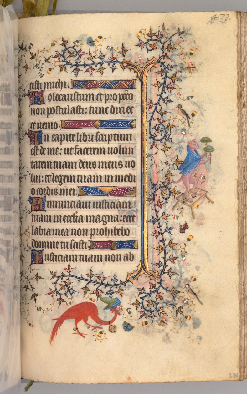 Kaarle Aatelisen, Navarran kuninkaan tunnit 1361-1425: fol. 231r, Teksti, c. 1405. tekijältä Master of the Brussels Initials and Associates