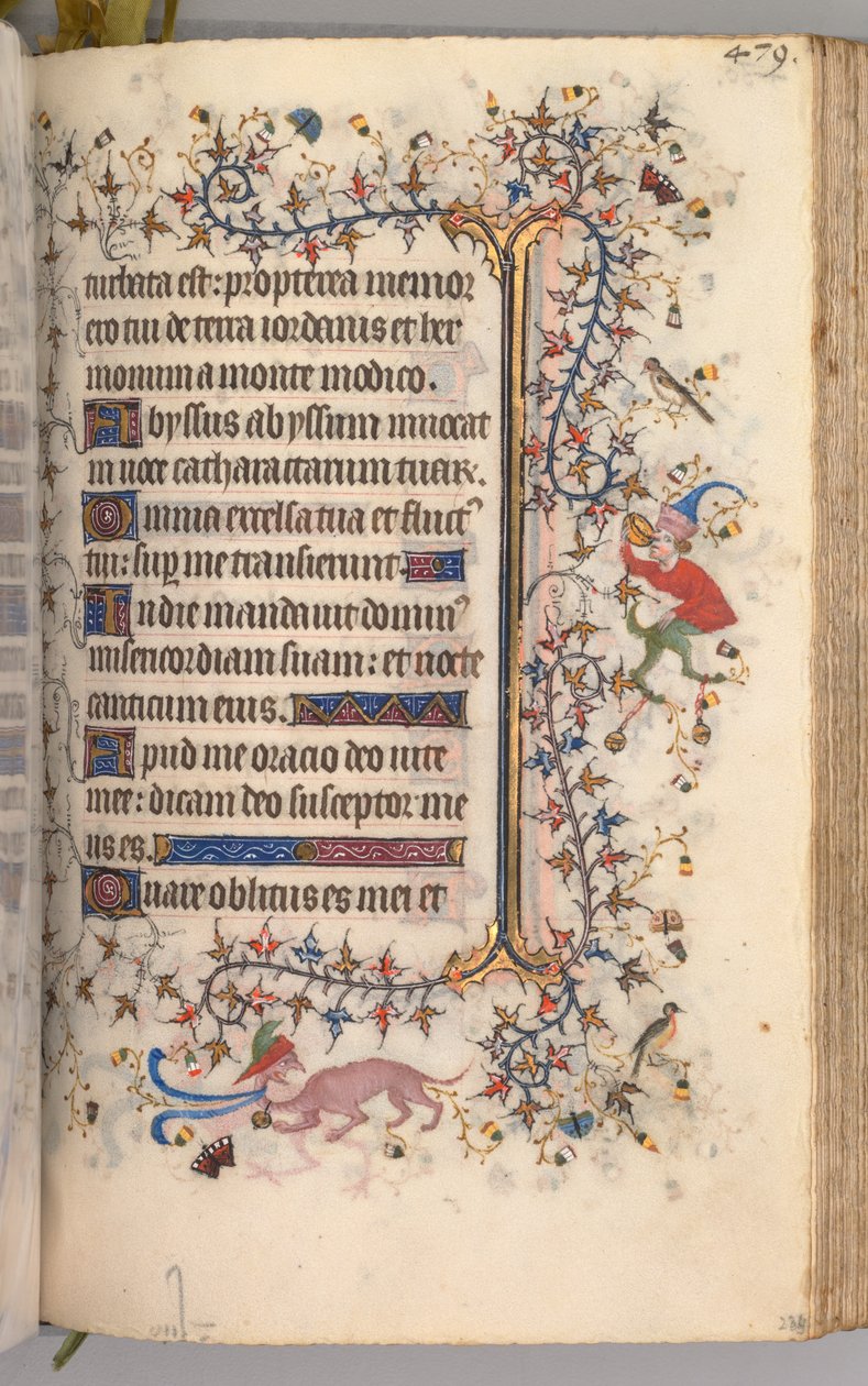 Kaarle Aatelisen, Navarran kuninkaan tunnit 1361-1425: fol. 234r, Teksti, c. 1405. tekijältä Master of the Brussels Initials and Associates