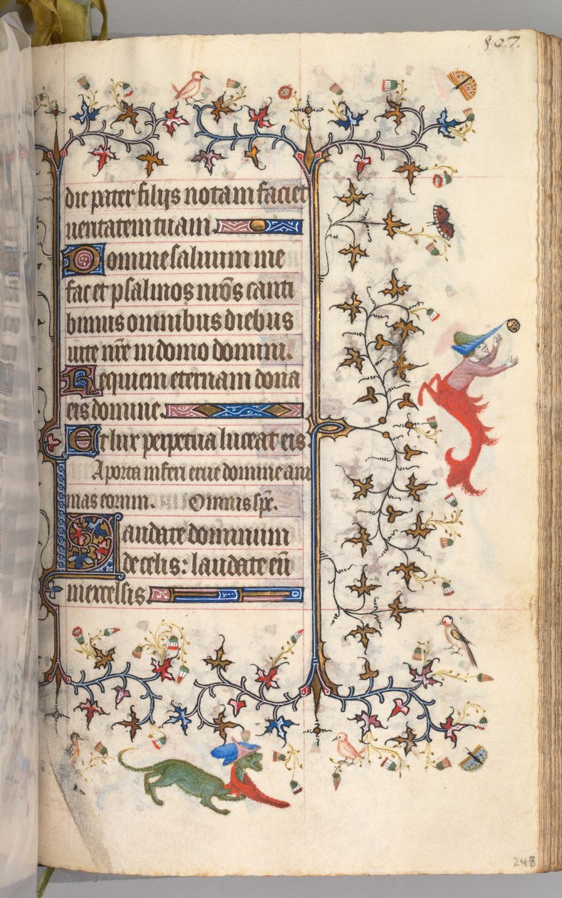Kaarle Aatelisen, Navarran kuninkaan tunnit 1361-1425: fol. 248r, Teksti, c. 1405. tekijältä Master of the Brussels Initials and Associates