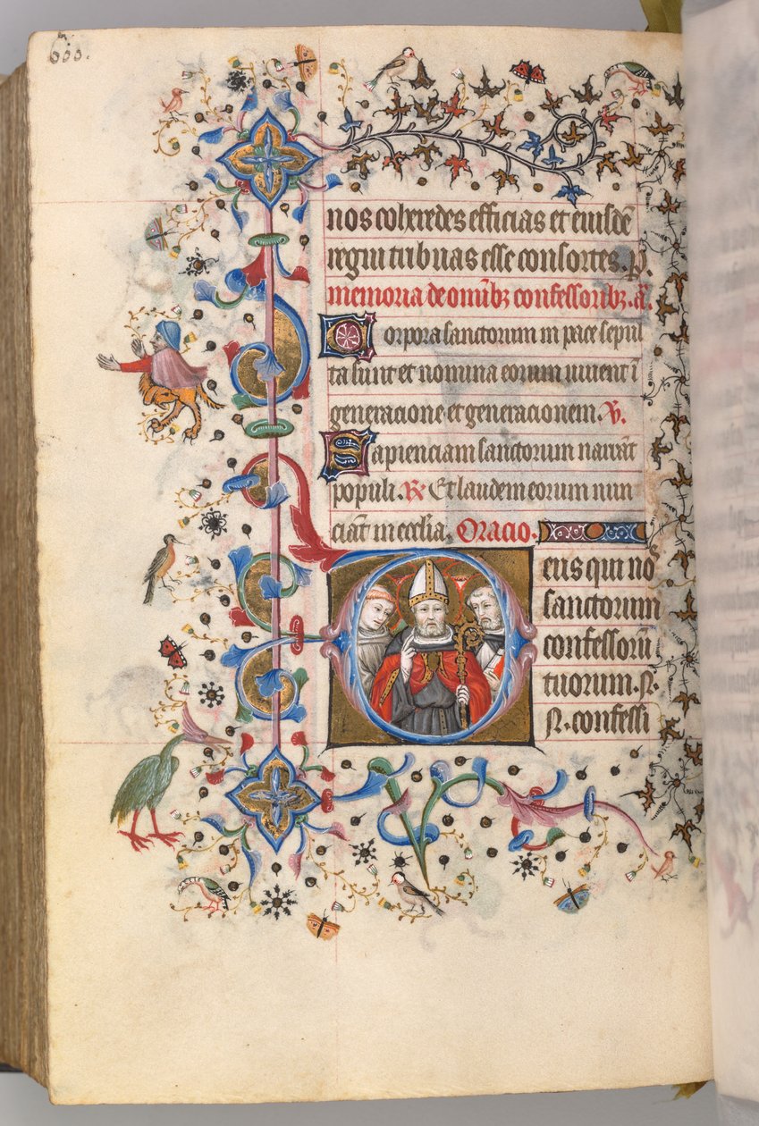 Kaarle Aatelisen, Navarran kuninkaan tunnit 1361-1425, fol. 294v, The Confesors, c. 1405. tekijältä Master of the Brussels Initials and Associates