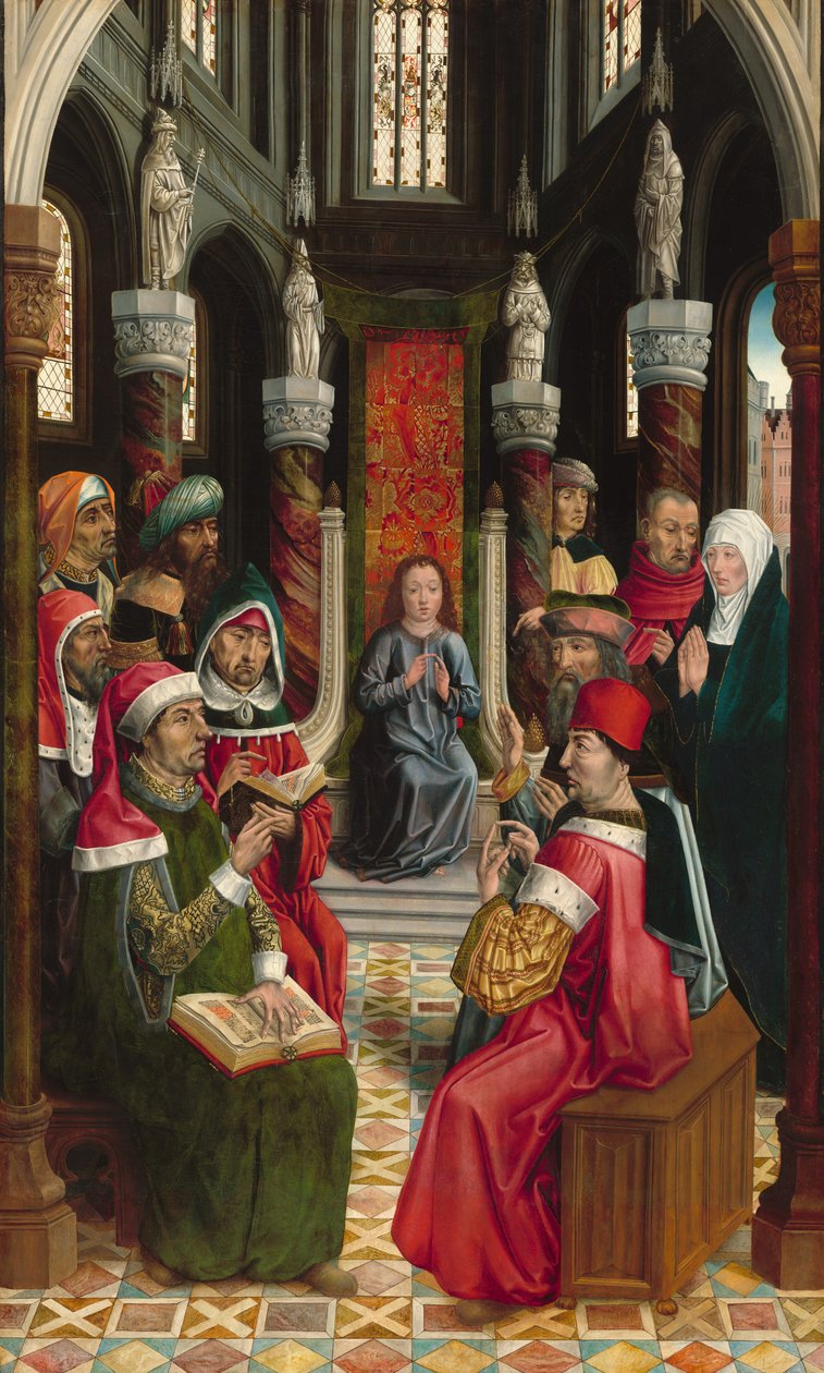 Kristus lääkäreiden joukossa tekijältä Master of the Catholic Kings