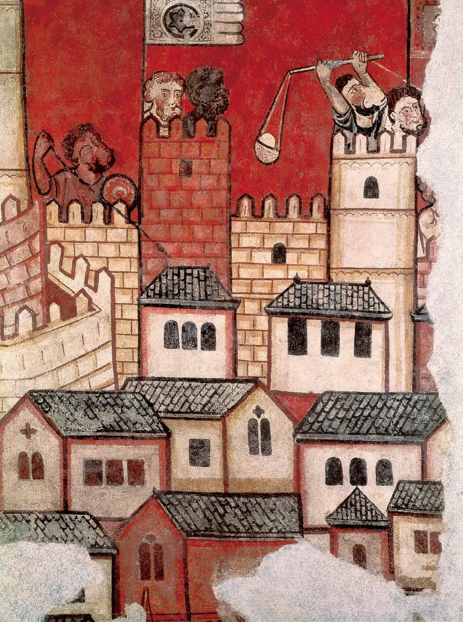 Mallorcan valloitus, freskon yksityiskohta tekijältä Master of the Conquest of Mallorca