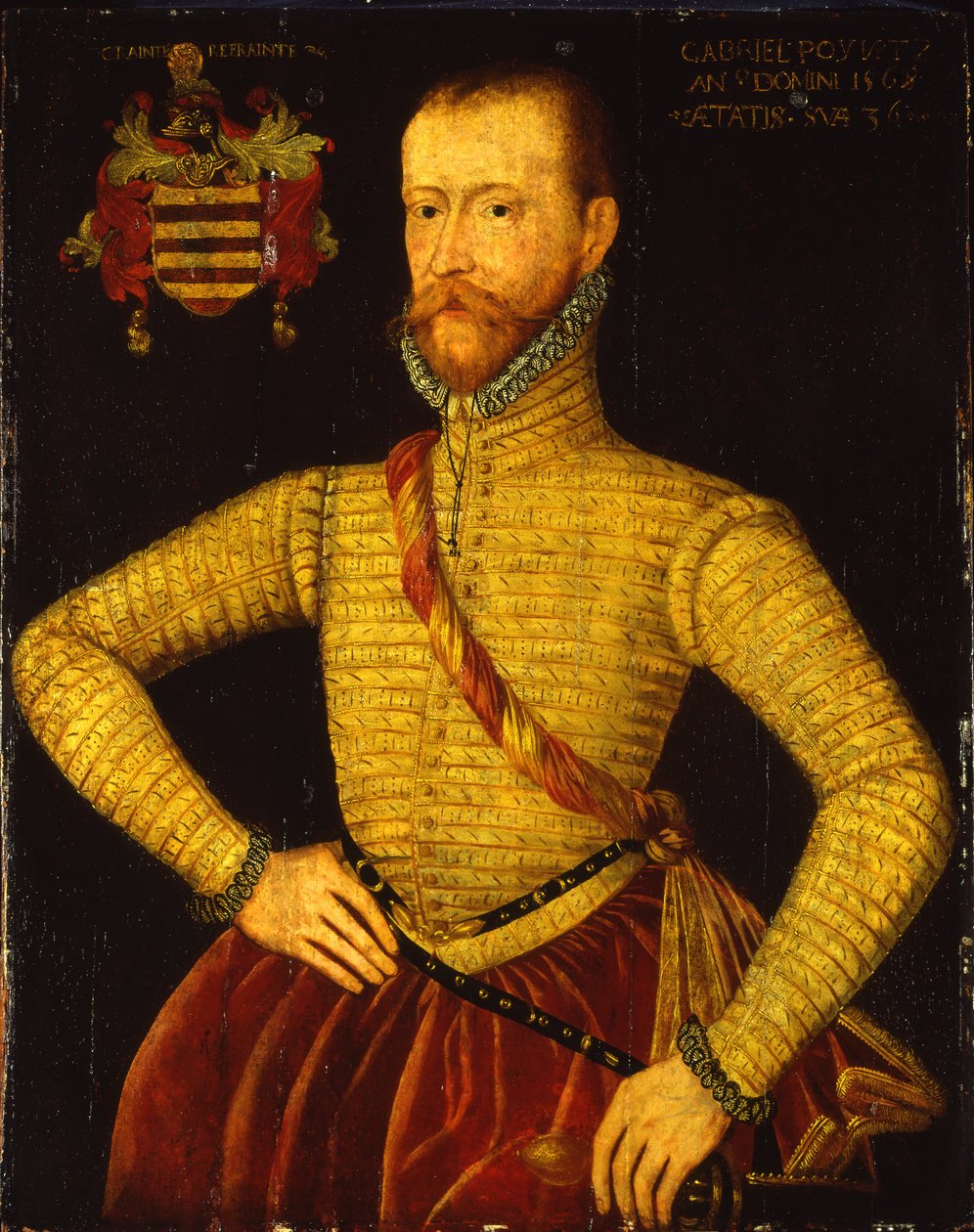 36-vuotiaan Sir Gabriel Poyntzin muotokuva tekijältä Master of the Countess of Warwick