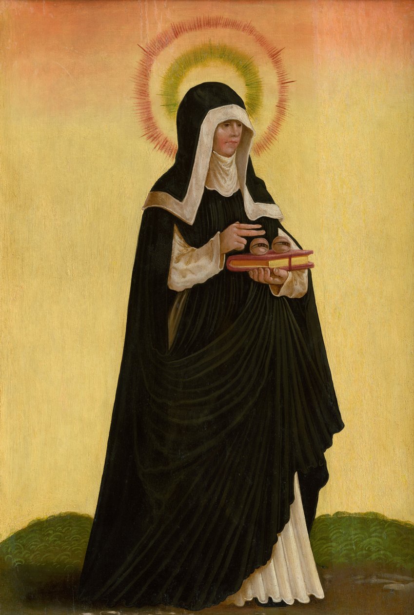 Pyhä Odile, 1519. tekijältä Master of the Danube School