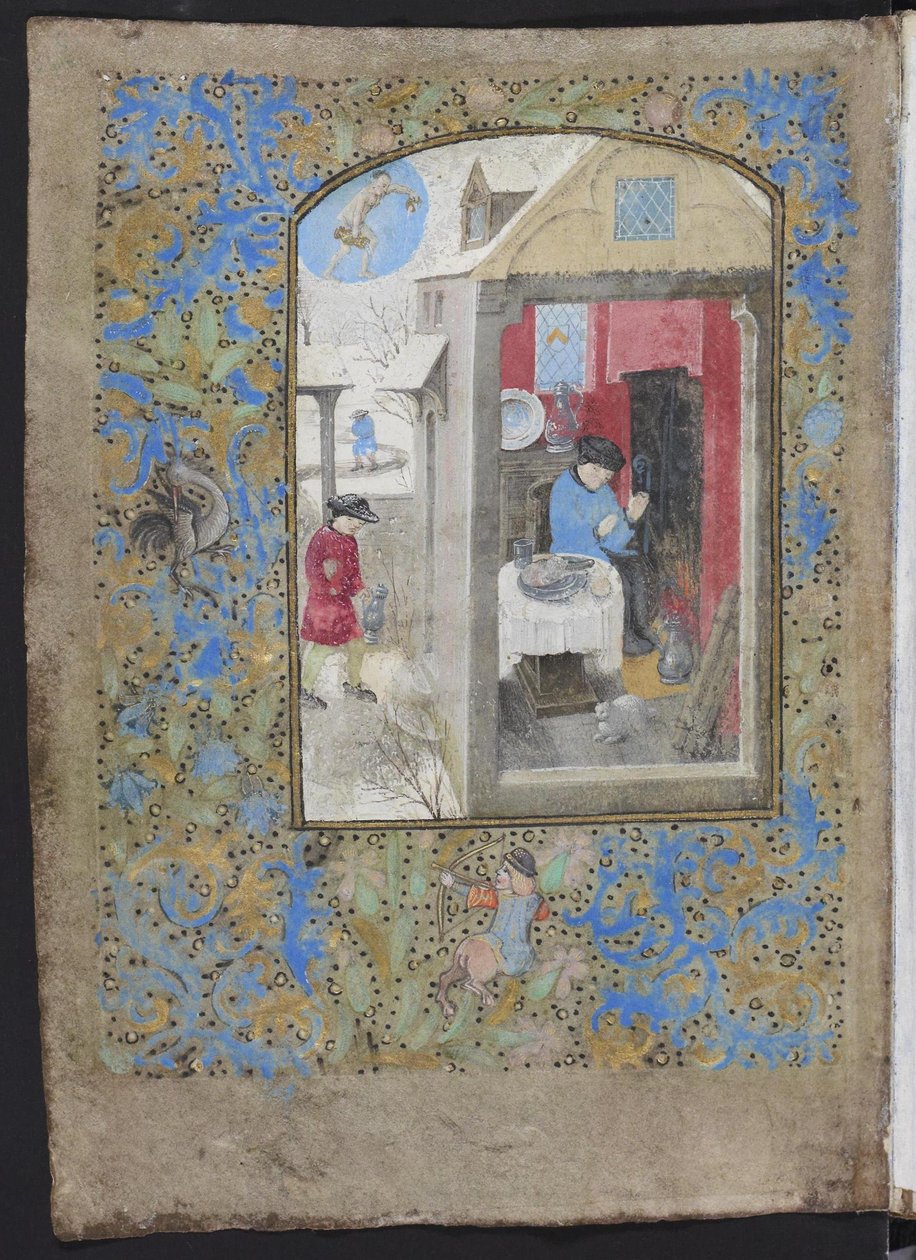 Dresdenin rukouskirja, tammikuu tekijältä Master of the Dresden Prayer Book