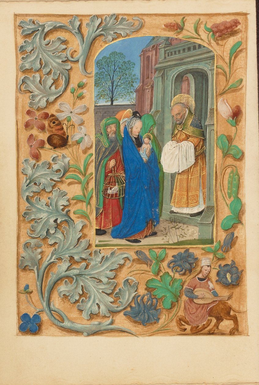 Esittely temppelissä tekijältä Master of the Dresden Prayer Book