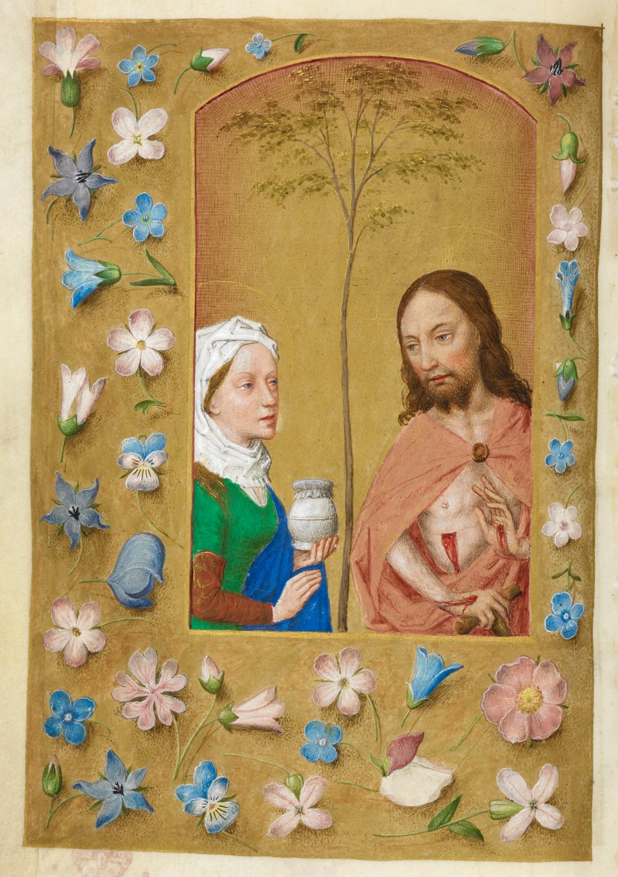 Surujen mies ja Maria Magdaleena. tekijältä Master of the Dresden Prayer Books