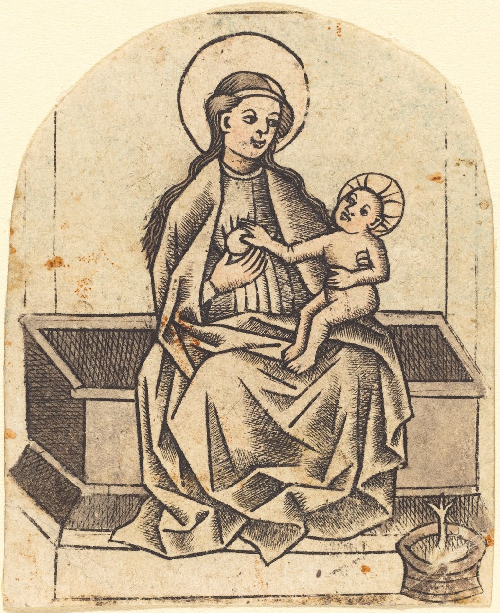 Madonna ja lapsi tekijältä Master of the Dutuit Mount of Olives