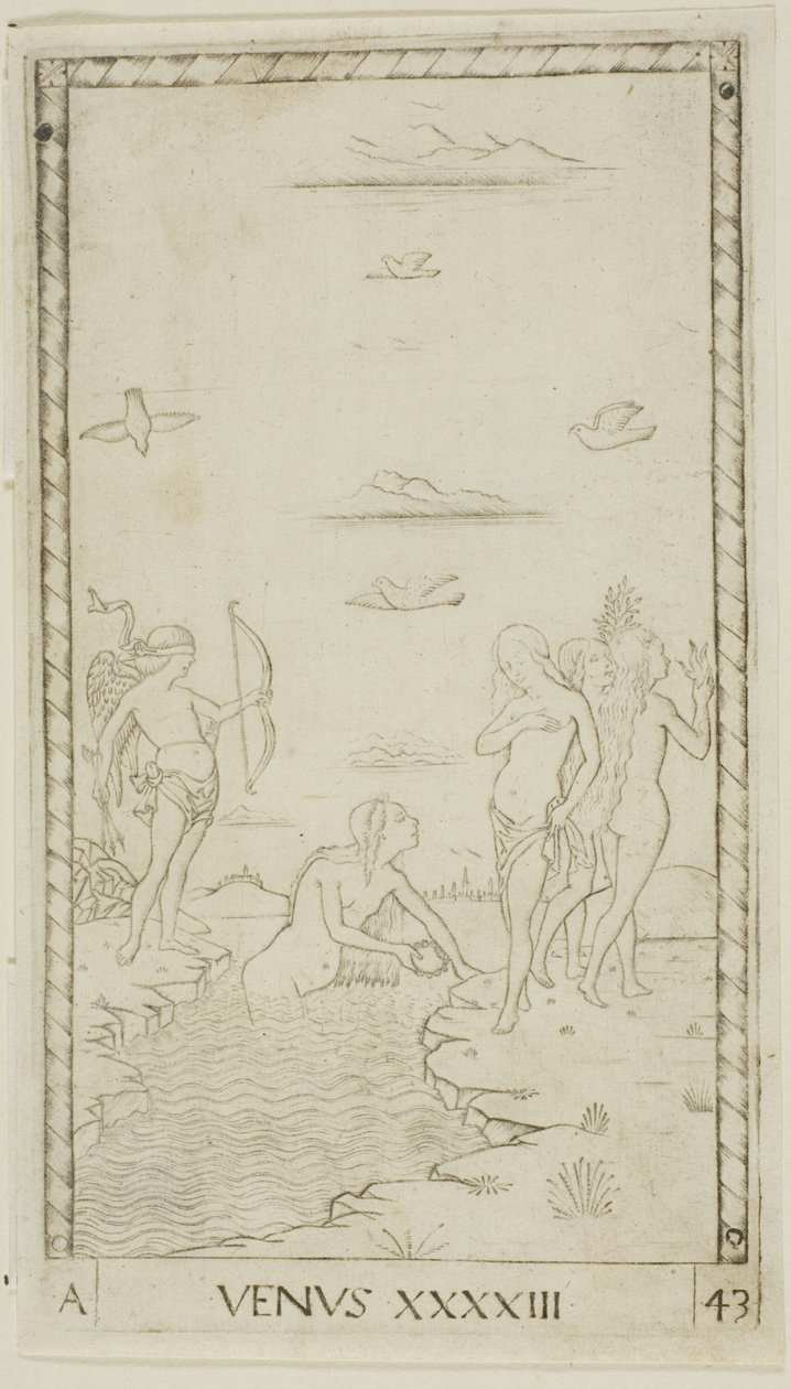Venus, levy 43 planeetoista ja palloista tekijältä Master of the E Series Tarocchi