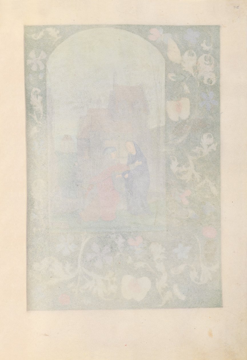 Espanjan kuningattaren Isabella katolisen tunteja:  Fol. 115r tekijältä Master of the First Prayerbook of Maximillian