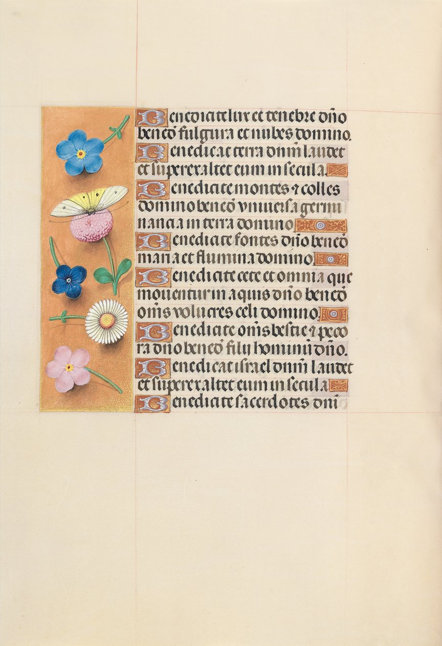 Kuningatar Isabella Katolisen, Espanjan kuningatar: Fol. 119v, c. 1500. tekijältä Master of the First Prayerbook of Maximillian
