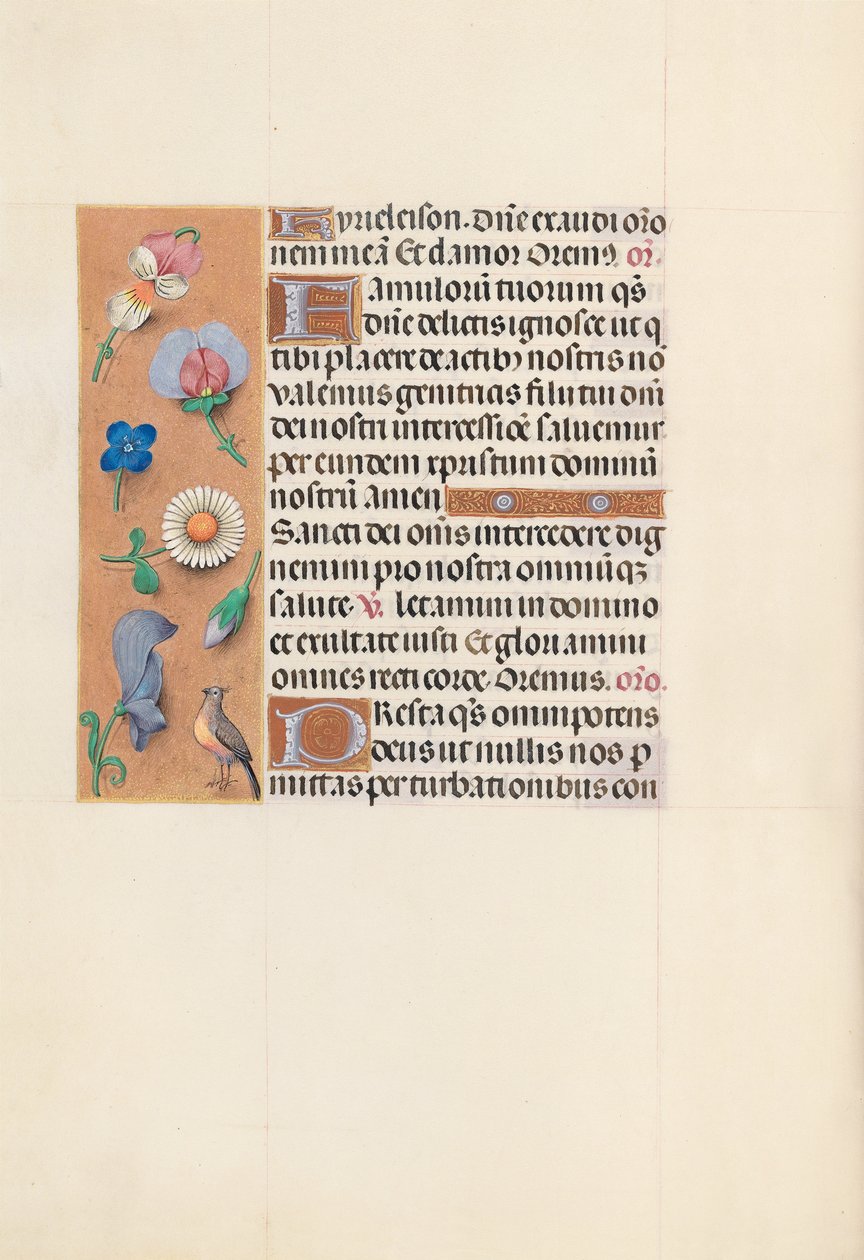 Kuningatar Isabella Katolisen, Espanjan kuningatar: Fol. 144v, c. 1500. tekijältä Master of the First Prayerbook of Maximillian