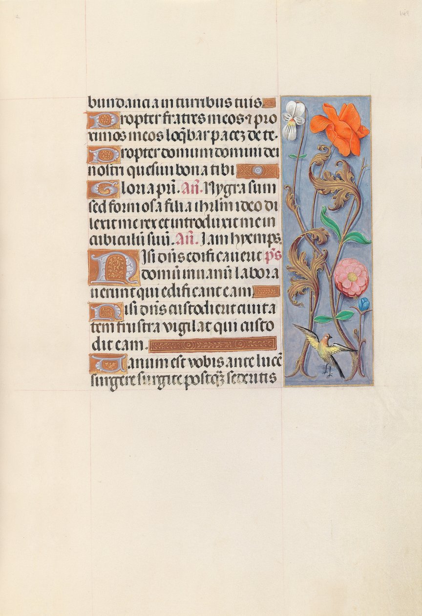 Kuningatar Isabella Katolisen, Espanjan kuningatar: Fol. 149r, c. 1500. tekijältä Master of the First Prayerbook of Maximillian