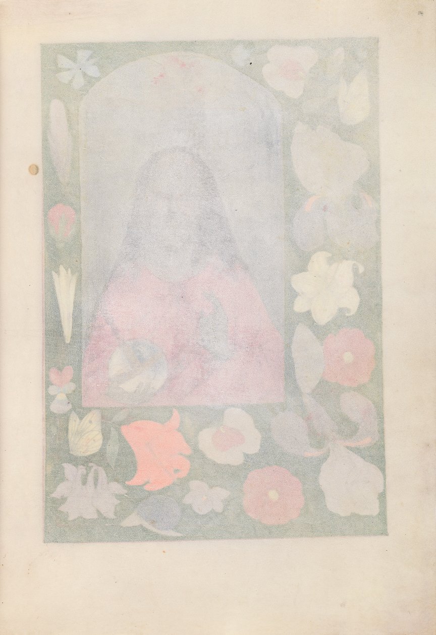 Kuningatar Isabella Katolisen, Espanjan kuningatar: Fol. 14r, c. 1500. tekijältä Master of the First Prayerbook of Maximillian