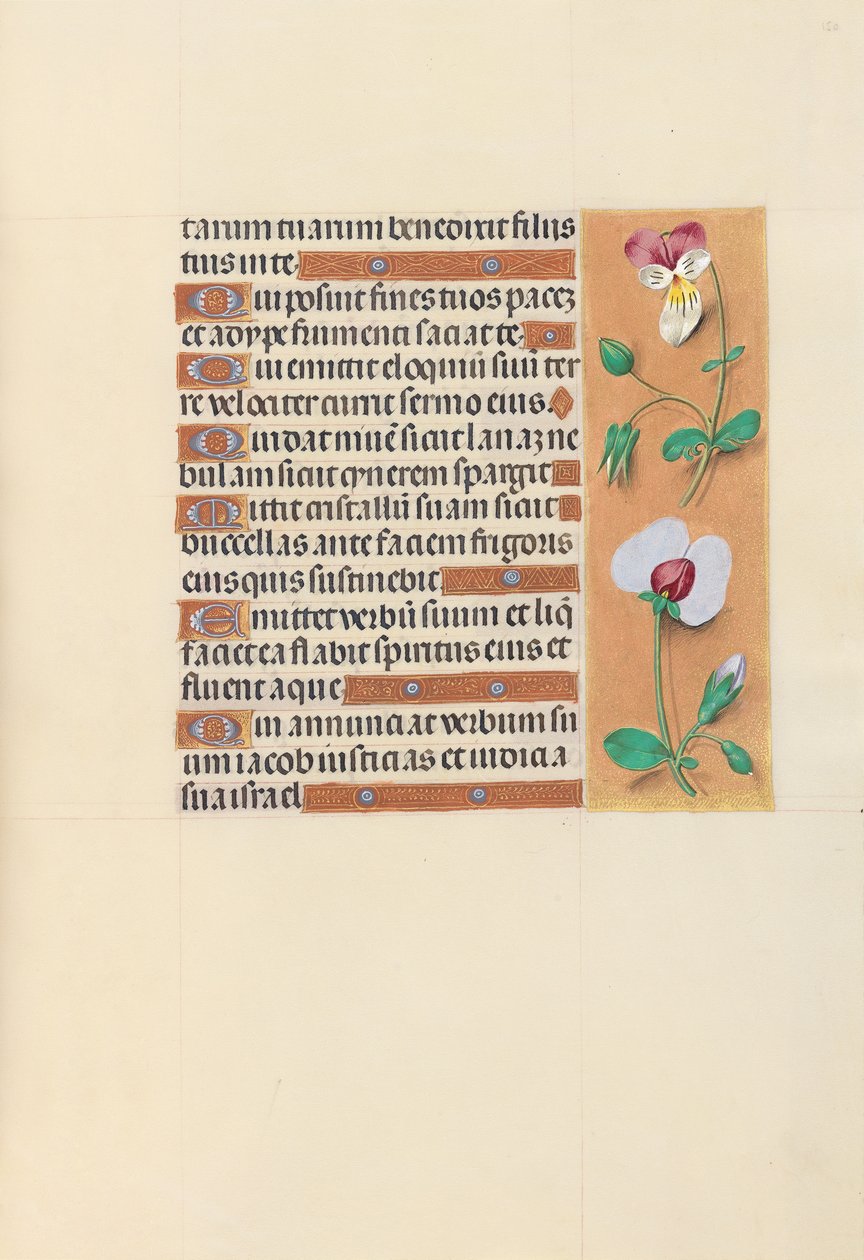 Kuningatar Isabella Katolisen, Espanjan kuningatar: Fol. 150r, c. 1500. tekijältä Master of the First Prayerbook of Maximillian