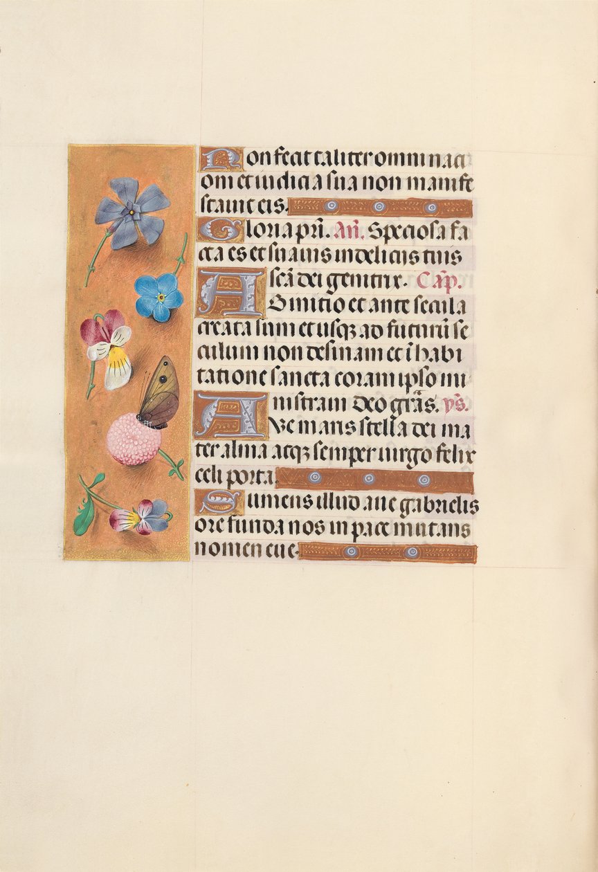 Kuningatar Isabella Katolisen, Espanjan kuningatar: Fol. 150v, c. 1500. tekijältä Master of the First Prayerbook of Maximillian
