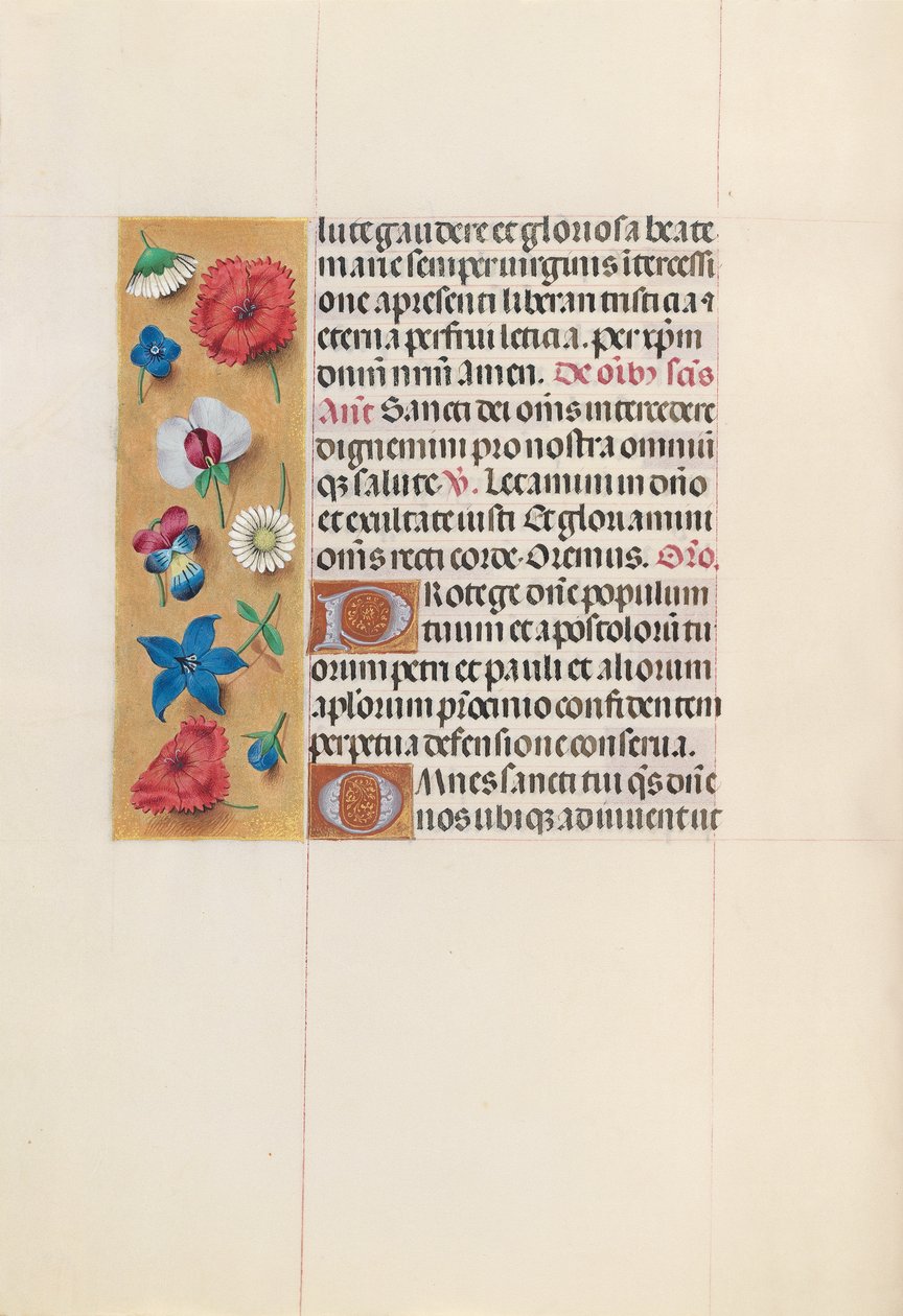 Kuningatar Isabella Katolisen, Espanjan kuningatar: Fol. 152v, c. 1500. tekijältä Master of the First Prayerbook of Maximillian