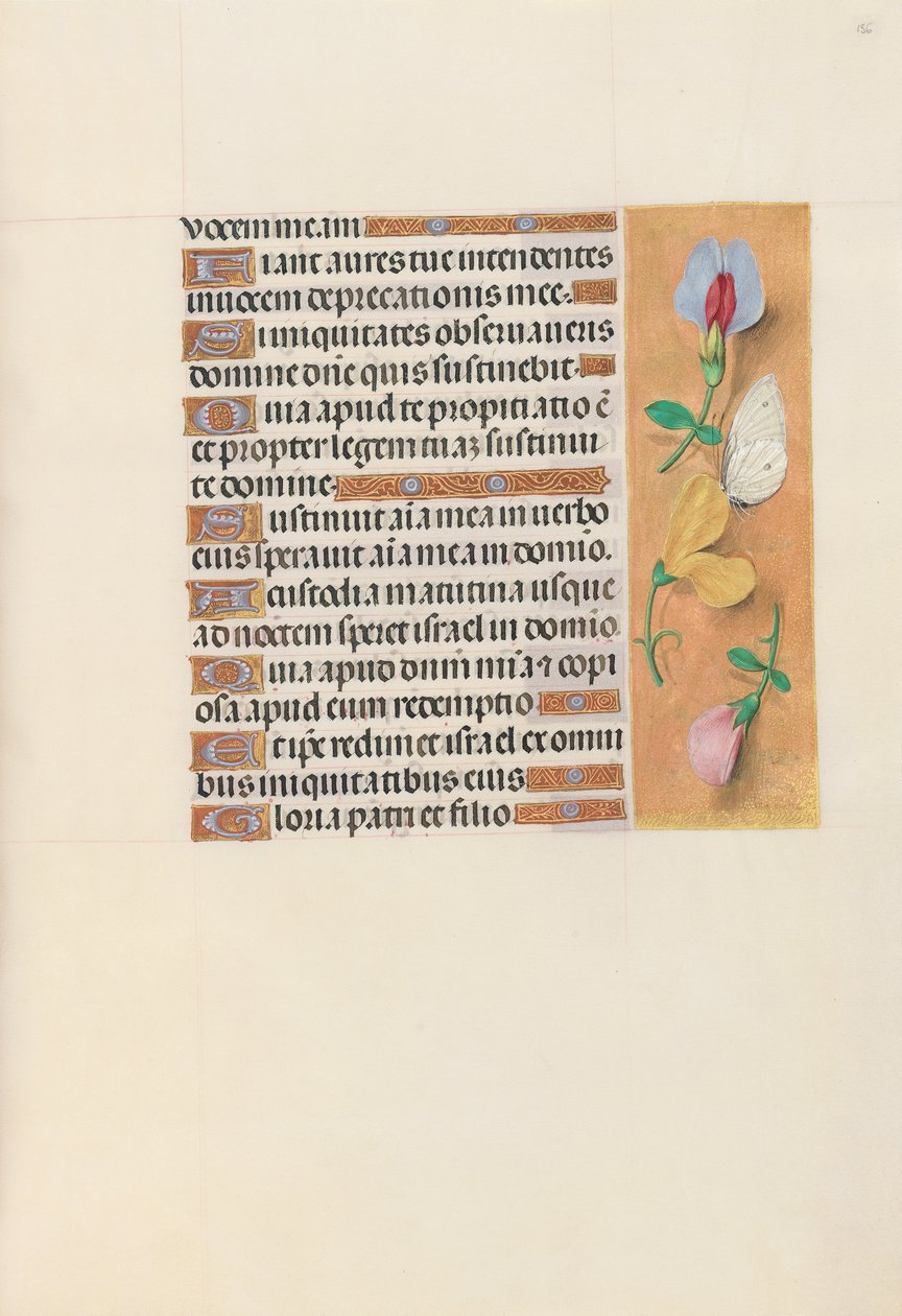 Kuningatar Isabella Katolisen, Espanjan kuningatar: Fol. 156r, c. 1500. tekijältä Master of the First Prayerbook of Maximillian