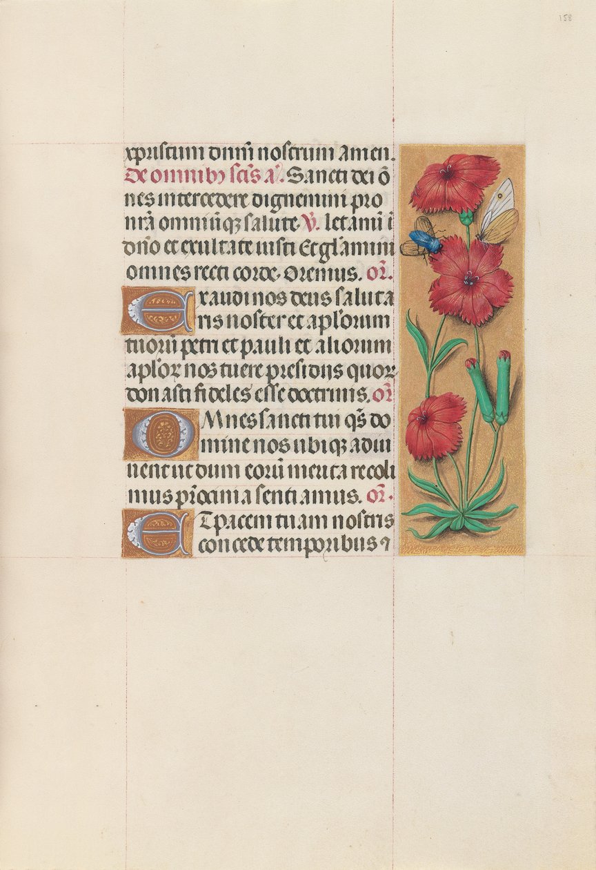 Kuningatar Isabella Katolisen, Espanjan kuningatar: Fol. 158r, c. 1500. tekijältä Master of the First Prayerbook of Maximillian
