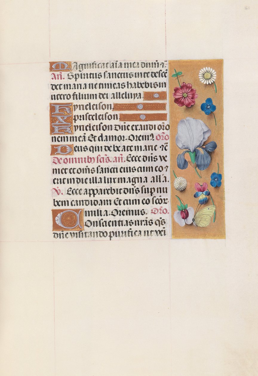 Kuningatar Isabella Katolisen, Espanjan kuningatar: Fol. 161r, c. 1500. tekijältä Master of the First Prayerbook of Maximillian