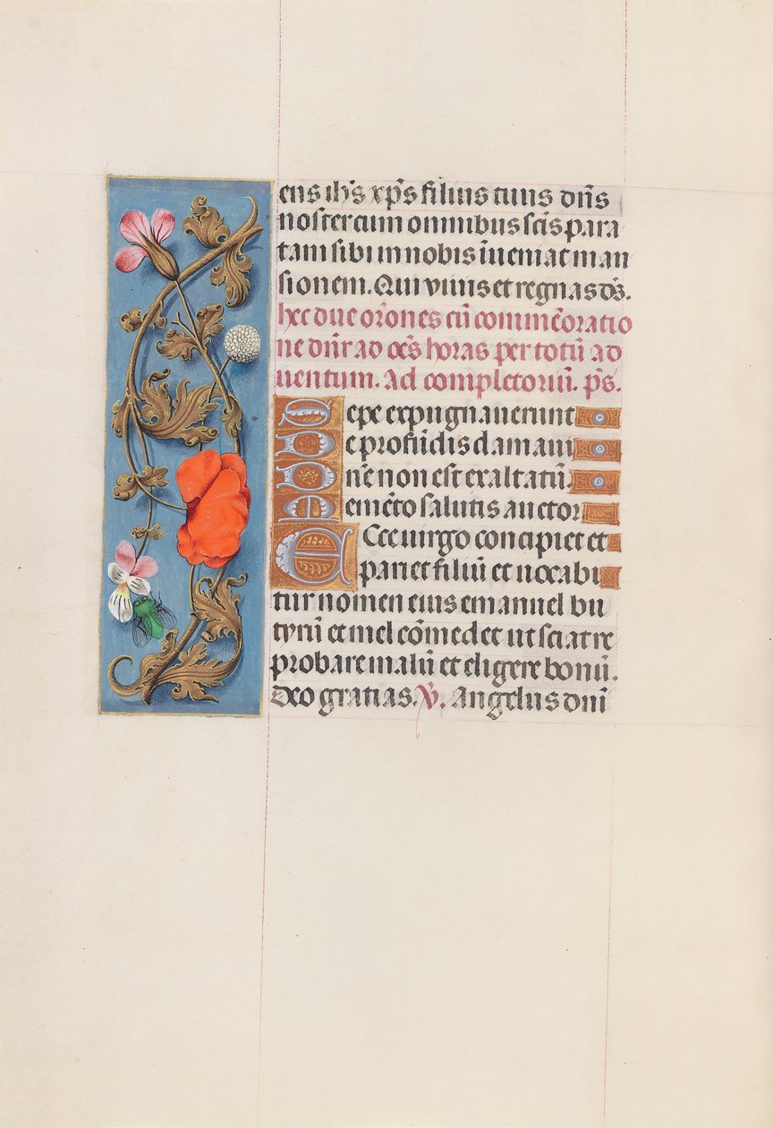 Kuningatar Isabella Katolisen, Espanjan kuningatar: Fol. 161v, c. 1500. tekijältä Master of the First Prayerbook of Maximillian