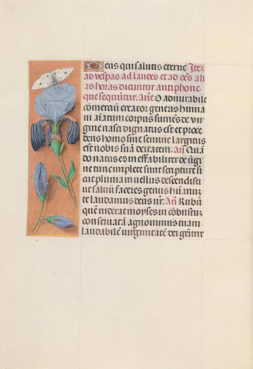 Kuningatar Isabella Katolisen, Espanjan kuningatar: Fol. 165v, c. 1500. tekijältä Master of the First Prayerbook of Maximillian