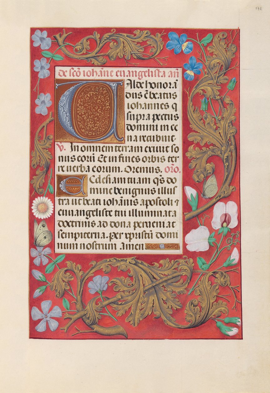Kuningatar Isabella Katolisen, Espanjan kuningatar: Fol. 172r, c. 1500. tekijältä Master of the First Prayerbook of Maximillian