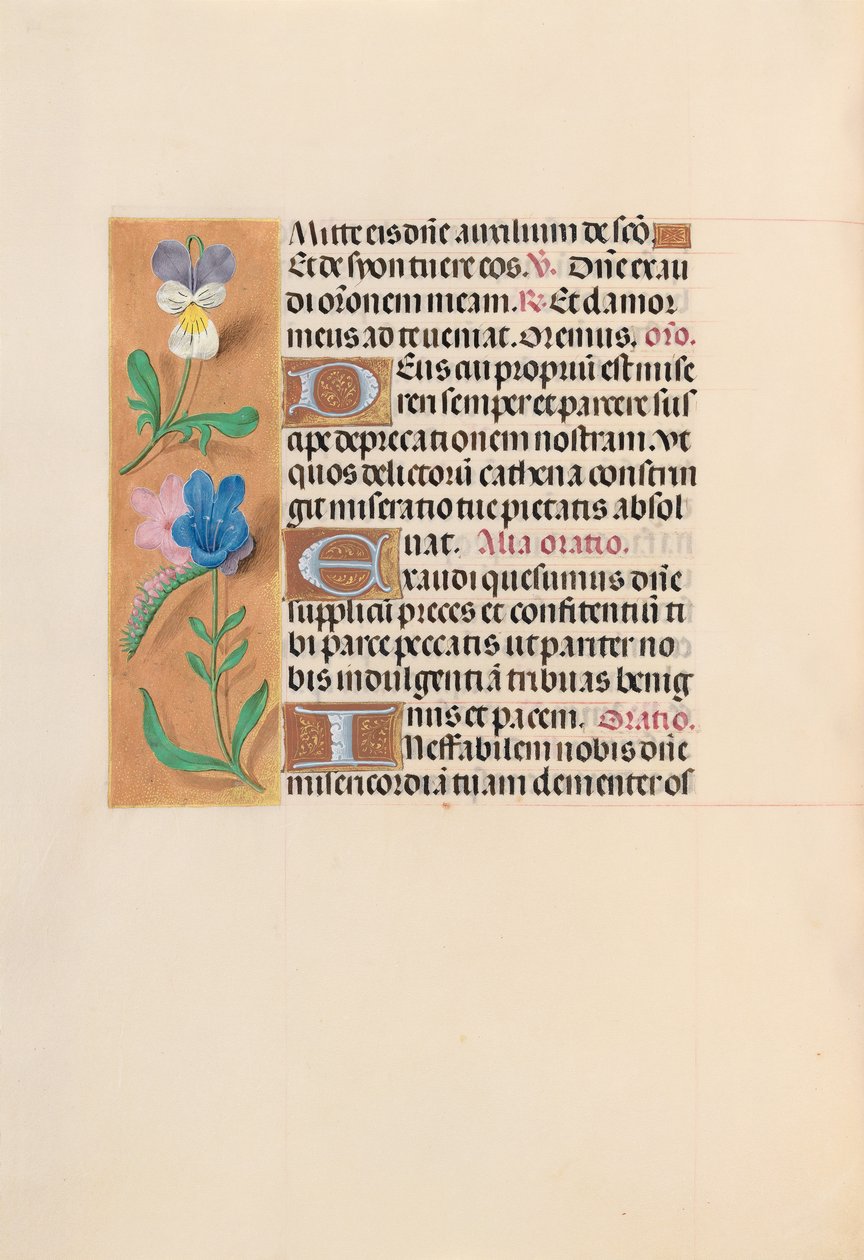 Kuningatar Isabella Katolisen, Espanjan kuningatar: Fol. 216v, c. 1500. tekijältä Master of the First Prayerbook of Maximillian