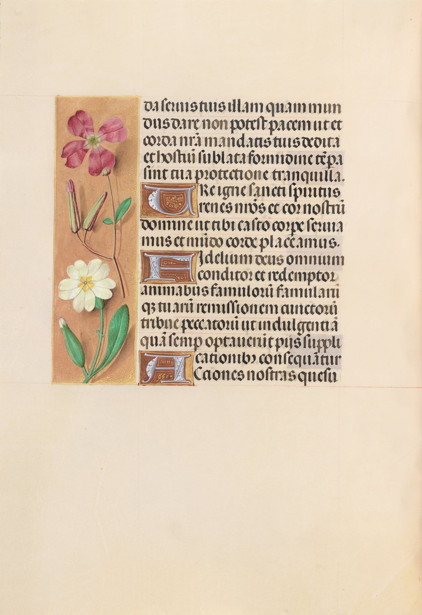 Kuningatar Isabella Katolisen, Espanjan kuningatar: Fol. 217v, c. 1500. tekijältä Master of the First Prayerbook of Maximillian