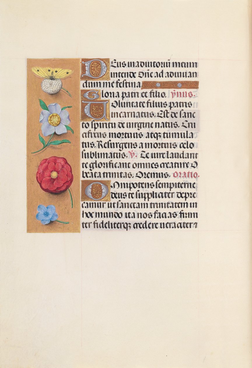 Kuningatar Isabella Katolisen, Espanjan kuningatar: Fol. 21v, c. 1500. tekijältä Master of the First Prayerbook of Maximillian