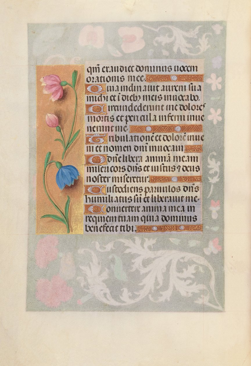 Kuningatar Isabella Katolisen, Espanjan kuningatar: Fol. 220v, c. 1500. tekijältä Master of the First Prayerbook of Maximillian
