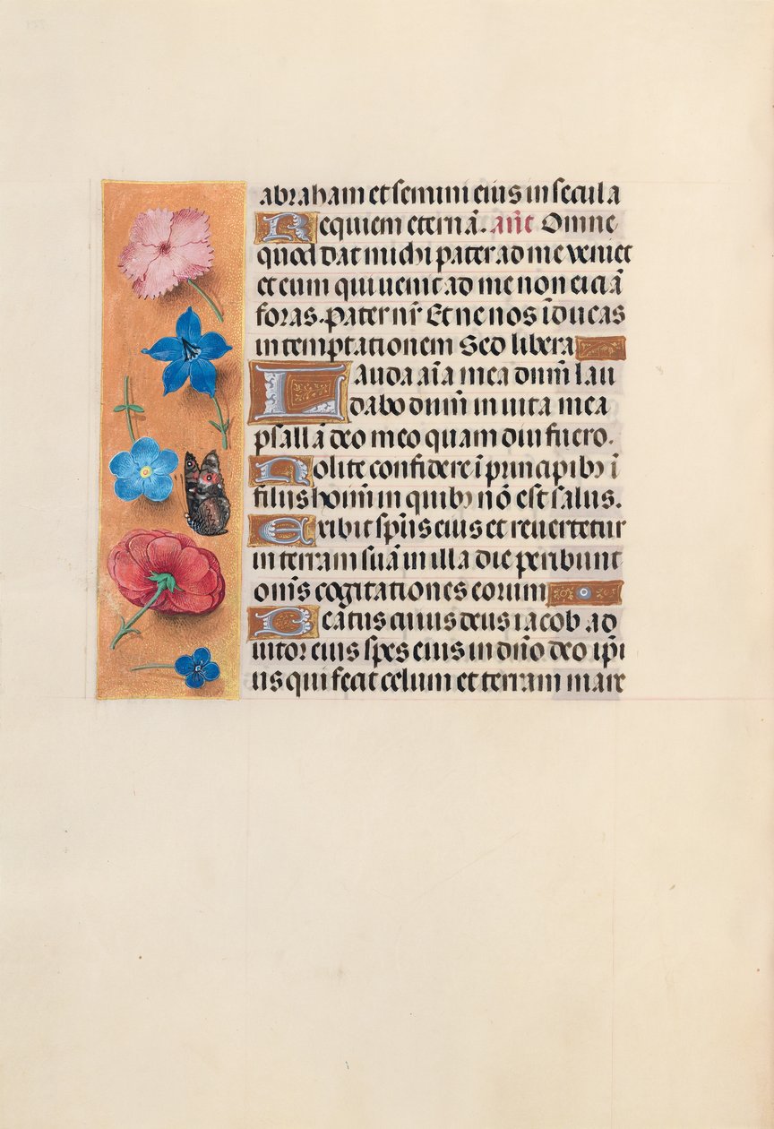 Kuningatar Isabella Katolisen, Espanjan kuningatar: Fol. 224v, c. 1500. tekijältä Master of the First Prayerbook of Maximillian