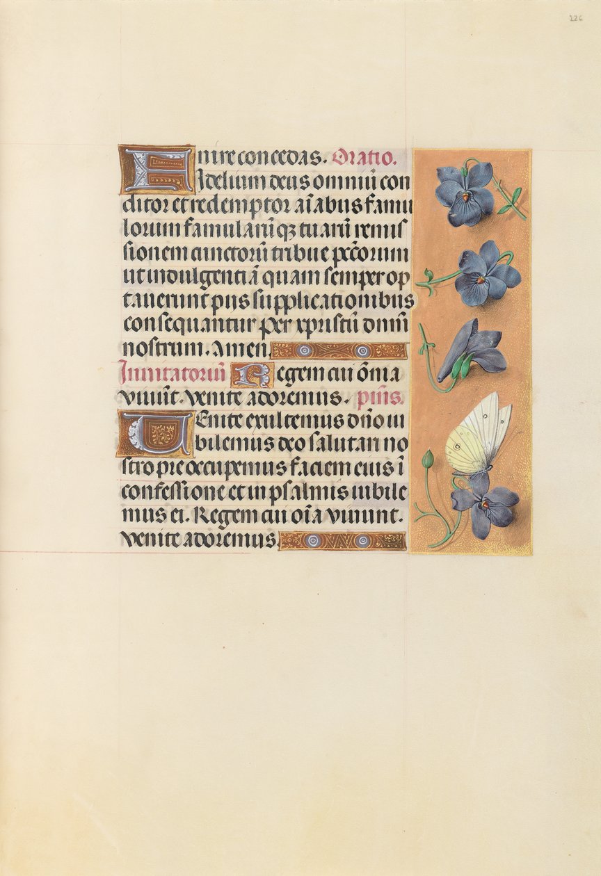 Kuningatar Isabella Katolisen, Espanjan kuningatar: Fol. 226r, c. 1500. tekijältä Master of the First Prayerbook of Maximillian