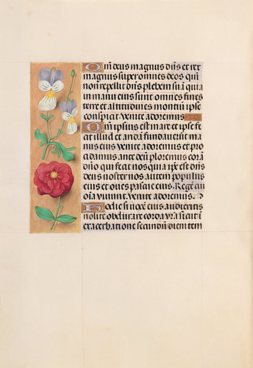 Kuningatar Isabella Katolisen, Espanjan kuningatar: Fol. 226v, c. 1500. tekijältä Master of the First Prayerbook of Maximillian