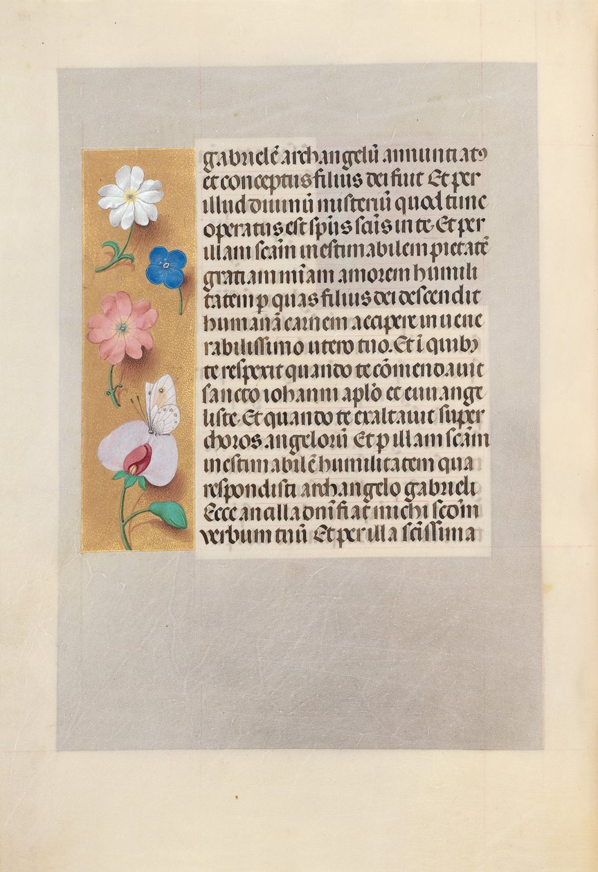 Kuningatar Isabella Katolisen, Espanjan kuningatar: Fol. 258v, c. 1500. tekijältä Master of the First Prayerbook of Maximillian
