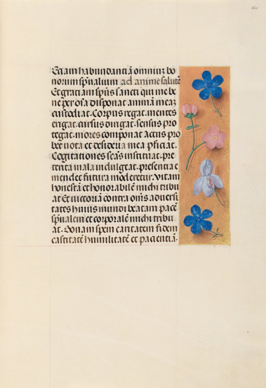 Kuningatar Isabella Katolisen, Espanjan kuningatar: Fol. 260r, c. 1500. tekijältä Master of the First Prayerbook of Maximillian