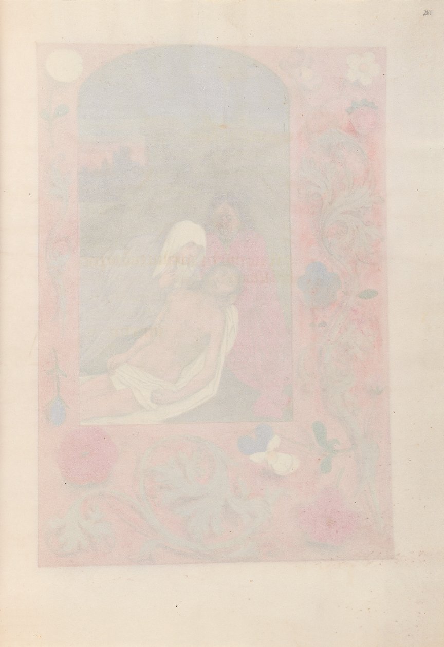 Kuningatar Isabella Katolisen, Espanjan kuningatar: Fol. 261r, c. 1500. tekijältä Master of the First Prayerbook of Maximillian